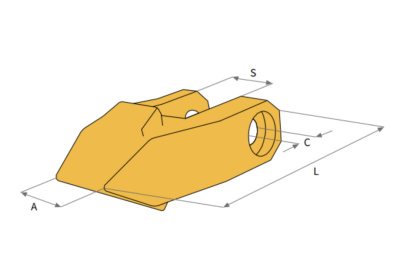 Зуб дробилки K007