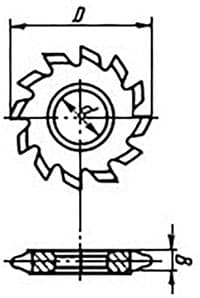 Чертеж фрезы ГОСТ 13838-68