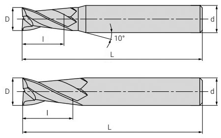 Чертеж фрезы G7-2FS-M