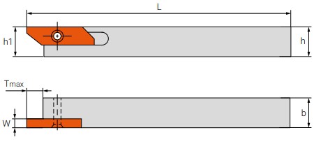 Чертеж державки GMER1010H