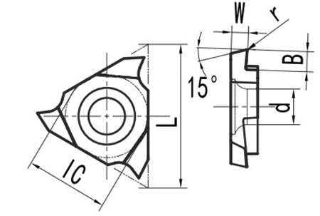 Пластина TGF32R075-S15R