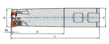 Чертеж корпуса фрезы M115.025W25.0604C