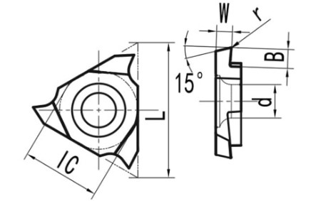 Пластина TGF32L125-S15R