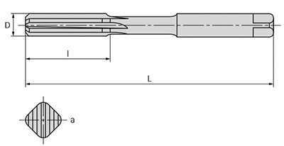 Развертка винтовая din-206