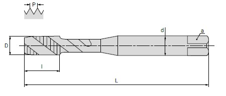 Чертеж мечника TE52MF12x1.25TN