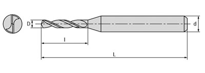 Чертеж сверла D10