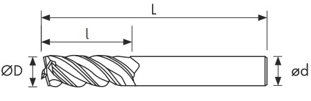 Чертеж фрезы C445U-080.200-H56C