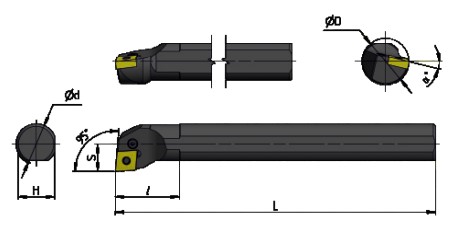 Резец S40T-PCLNL12