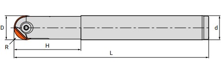 Чертеж корпуса фрезы M300.012A16.1202