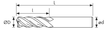 Чертеж фрезы C435-030.080-H55C