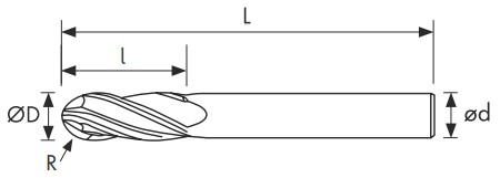 Чертеж фрезы G430-100.200-P45C