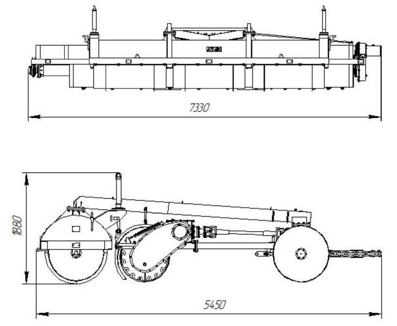 Профилировщик торфяной шнековый АМКОДОР АТ-51