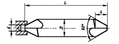 Чертеж зенковки ГОСТ 14953-80