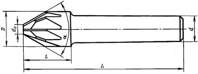 Чертеж зенковки ГОСТ 14953-80