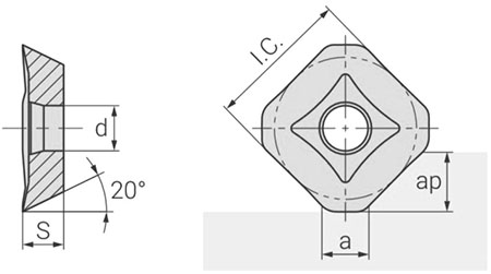 Чертеж пластины SEET12T3