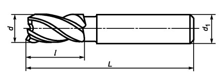 Чертеж фрезы ГОСТ Р 53002-2008