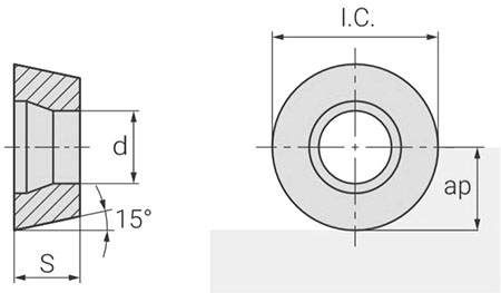 Чертеж пластины RDMT10T3M0