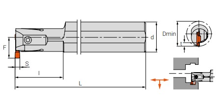 Чертеж державки GTIR.0040.510