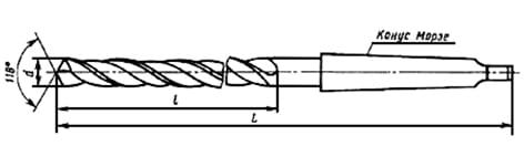Сверло ГОСТ 12121-77
