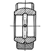 Чертеж шарнирного подшипника ШСЛ с размерами