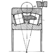 Чертеж радиального подшипника