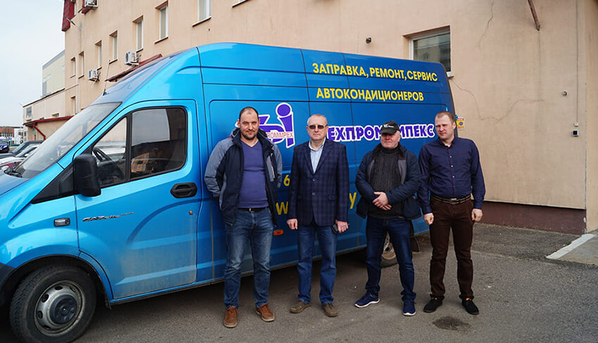 Коллектив отдела сервисного обслуживания и продажи кондиционеров ТЕХПРОМИМПЕКС