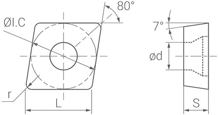 Пластина CCMT 09T304-QVO QR3537