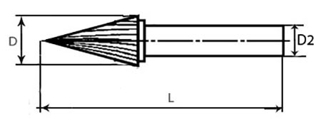 Борфреза коническая (M)