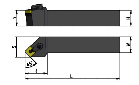 Резец MSSNR2020