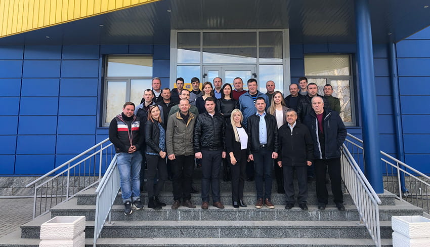 Коллектив филиала ТЕХПРОМИМПЕКС Амкодор Брест