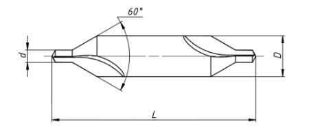 Чертеж сверла ГОСТ 14952-75
