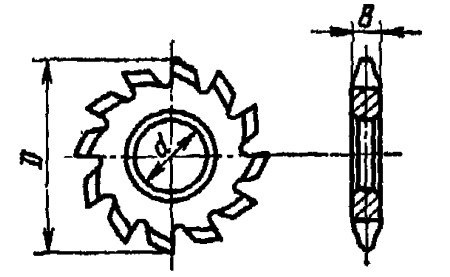 Чертеж фрезы ГОСТ 10996-64