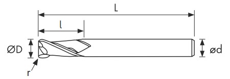 Чертеж фрезы CFP235-120.10R-P45C