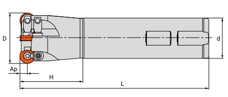 Чертеж корпуса фрезы M200.025W25.1002