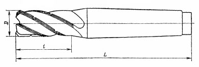 Чертеж фрезы ГОСТ 24637-81