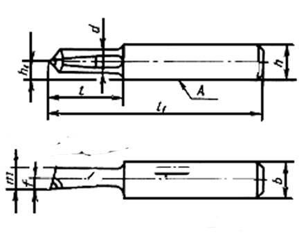 Чертеж алмазного резца ГОСТ 13297-86