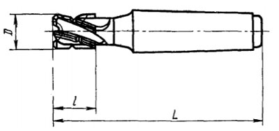 Чертеж фрезы ГОСТ 24637-81