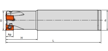 Чертеж корпуса фрезы M290.025W25.1202