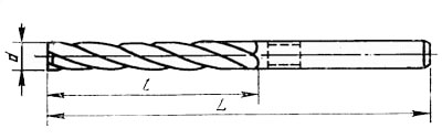 Чертеж зенкера ГОСТ 12489-71