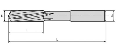 Развертка винтовая din-212