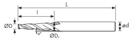 Чертеж фрезы T235-100.025K-P45C