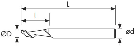 Чертеж фрезы C130A-020.080A-N15