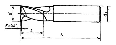 Чертеж фрезы ГОСТ ГОСТ 16463-80