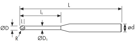 Чертеж фрезы GM230-015.12E-H55C