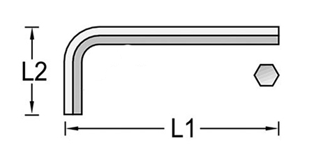 Ключ с шестигранным профилем L4