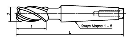 Чертеж фрезы ГОСТ Р 53002-2008