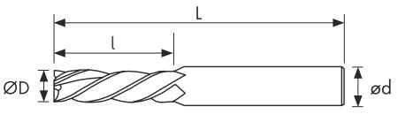 Чертеж фрезы C435VA-030.080-N15