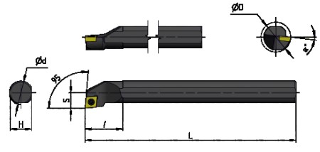 Резец S12M-SCLCL6