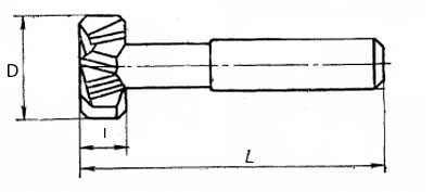 Чертеж фрезы ГОСТ 7063-72