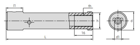 Чертеж державки CSH20.04C